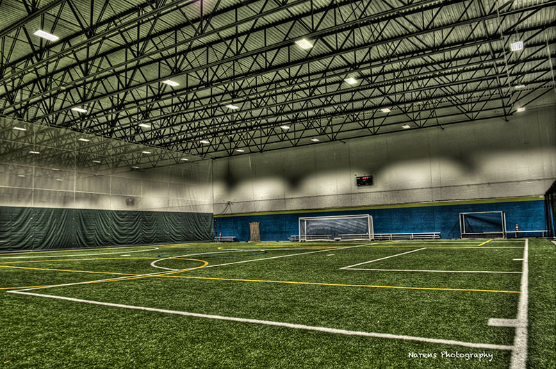The Athletico Center's indoor turf field